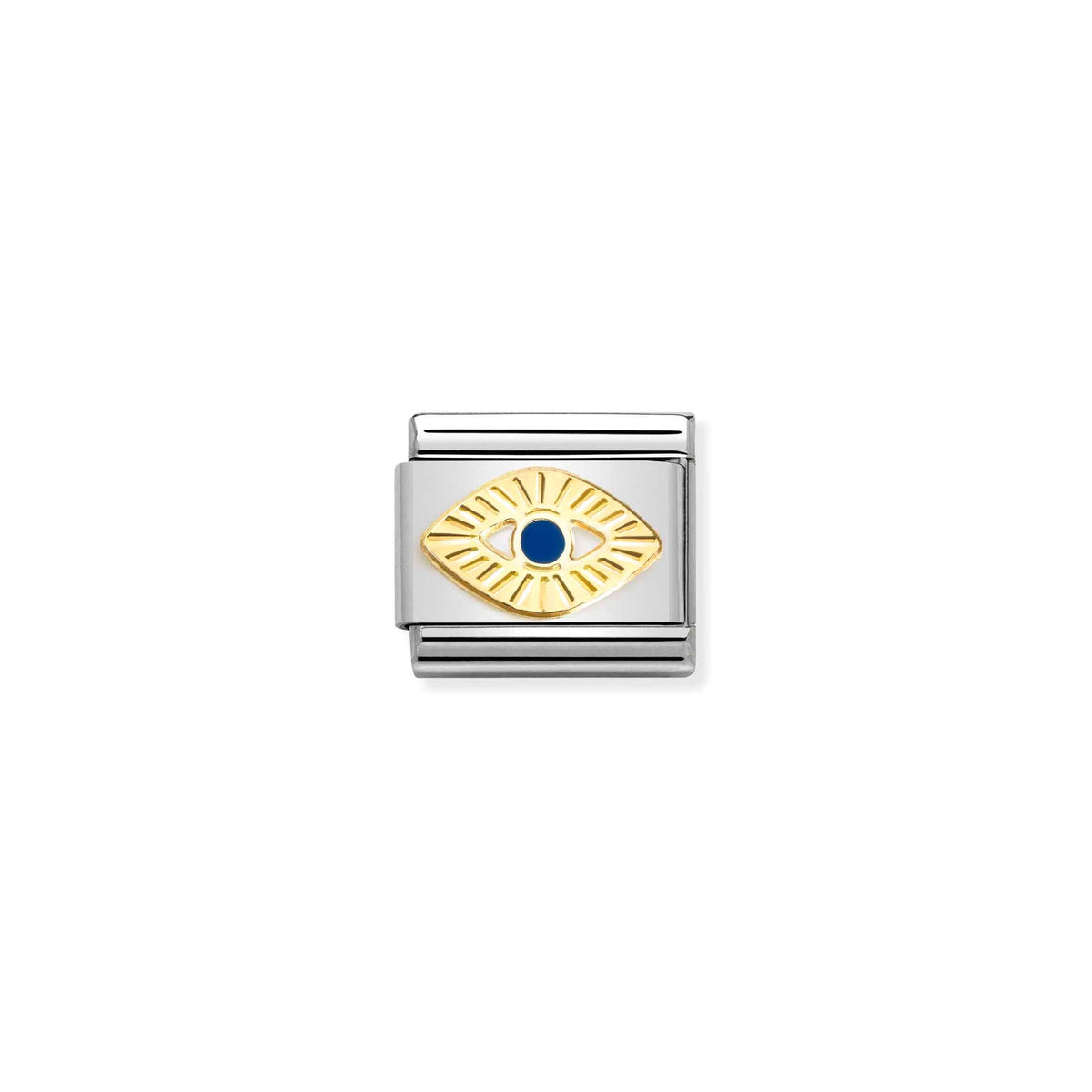 Nomination Eye of God - Stainless Steel / Yellow Gold with Enamel