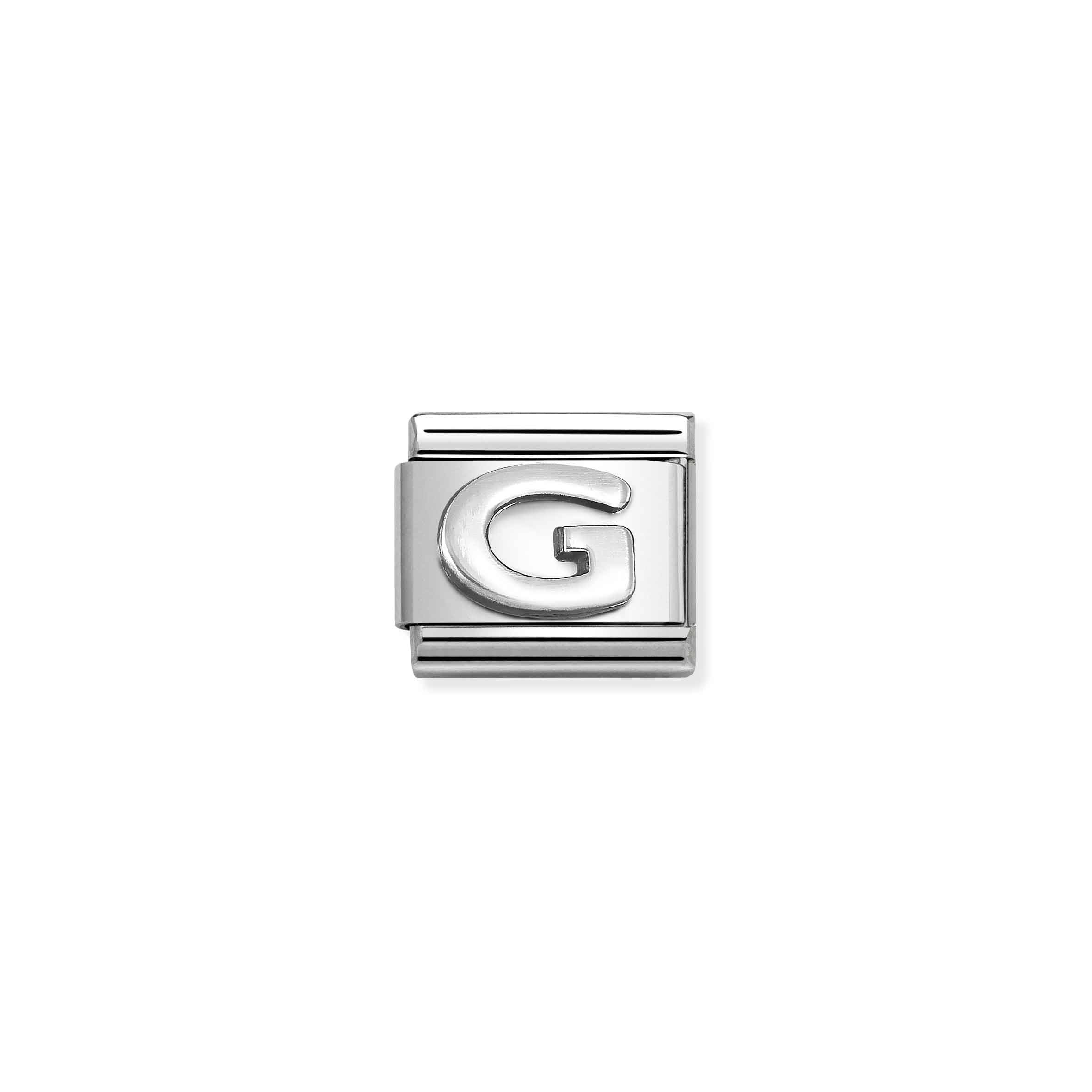 Nomination Composable Classic Sterling Silver 'G' Letter Link