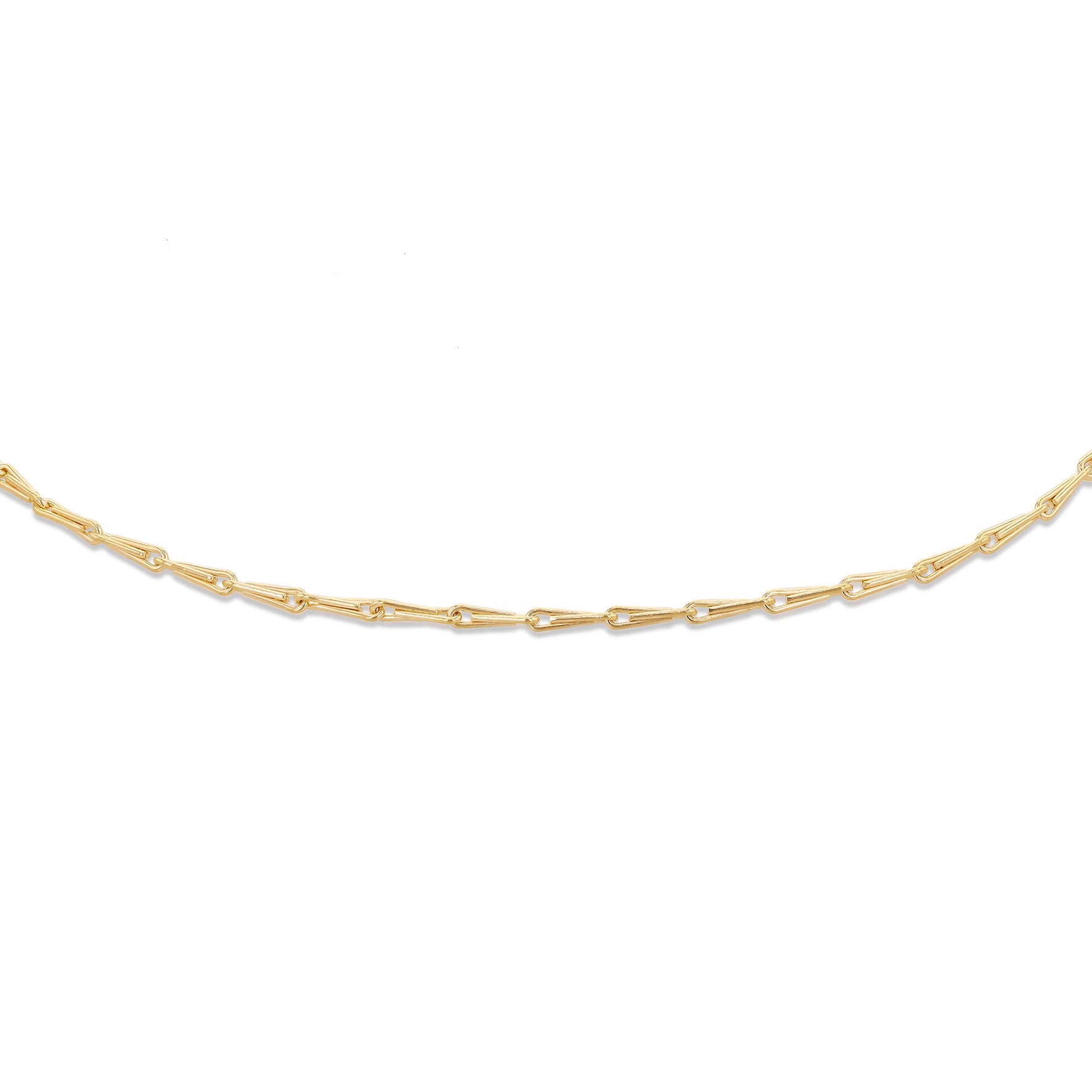 9ct Yellow Gold Wheat Shape Bracelet 7 Inch