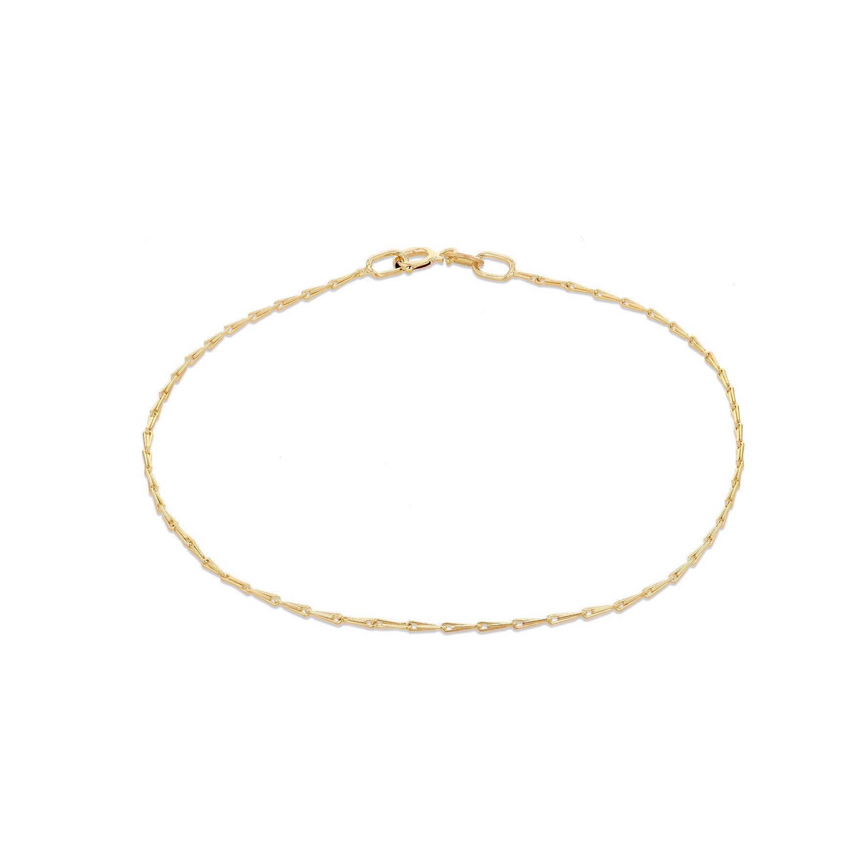 9ct Yellow Gold Wheat Shape Bracelet 7 Inch