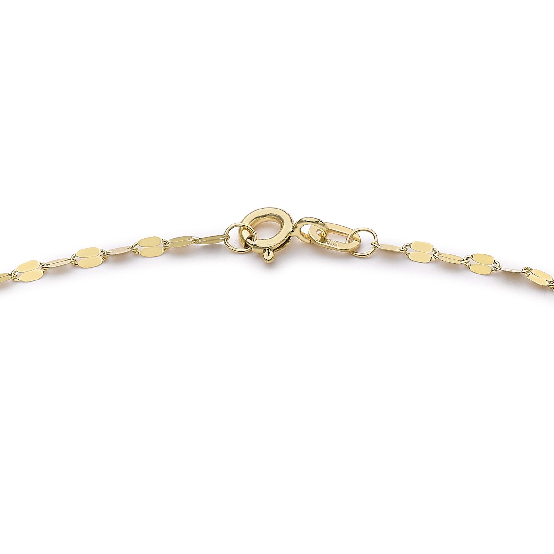 9ct Yellow Gold Frzatina Chain Bracelet 6.25'