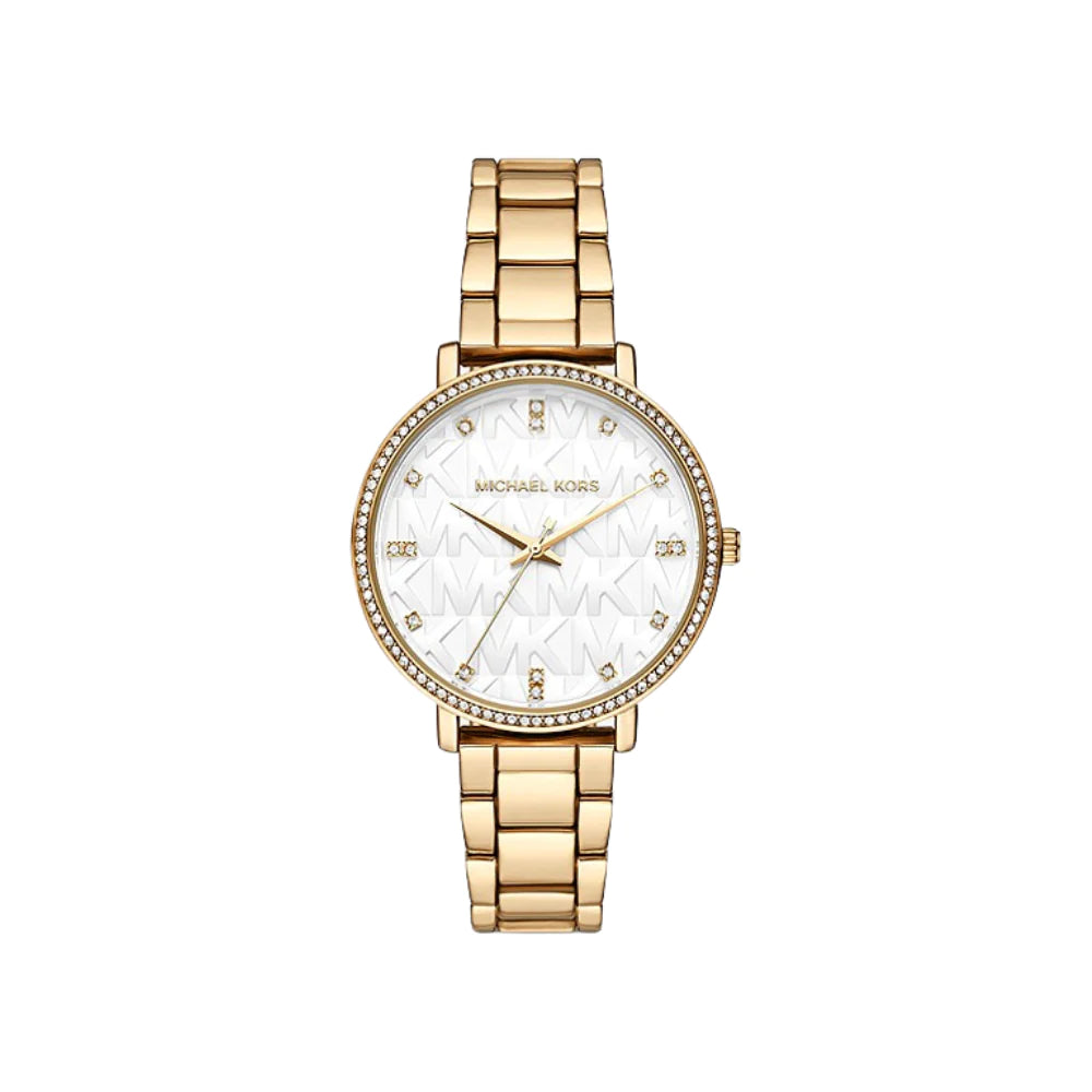 Michael Kors Womens Pyper White 38mm Watch