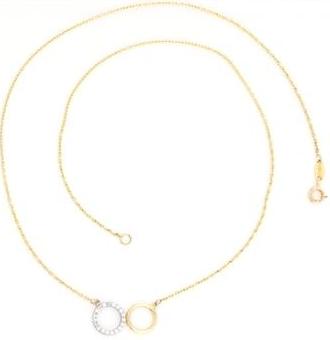 9Y Dbl CZ Circle Pndt 17'
