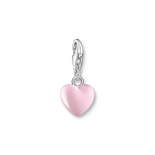 Thomas Sabo Sterling Silver Pink Heart Charm