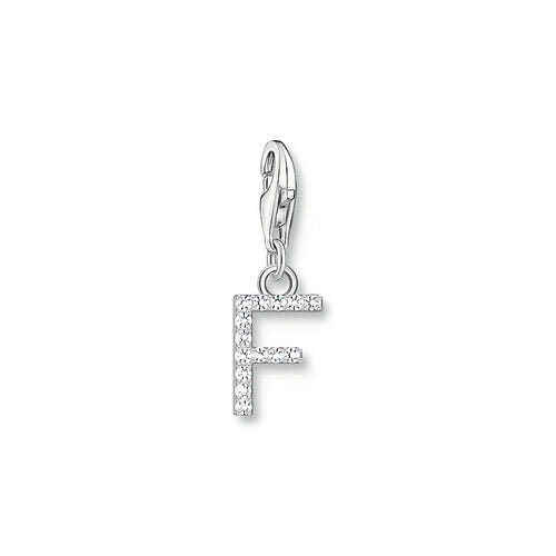 Thomas Sabo Sterling Silver CZ Letter F Charm