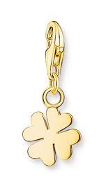 Thomas Sabo Sterling Silver and Yellow Gold Plated Four-leaf Clover Charm