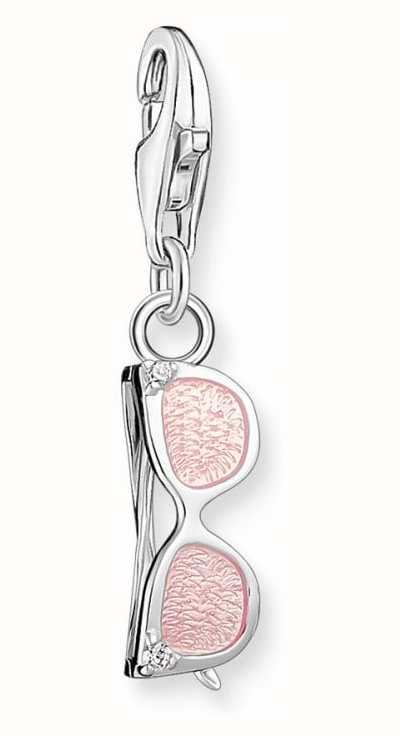 Thomas Sabo Sterling Silver Pink Sunglasses Charm