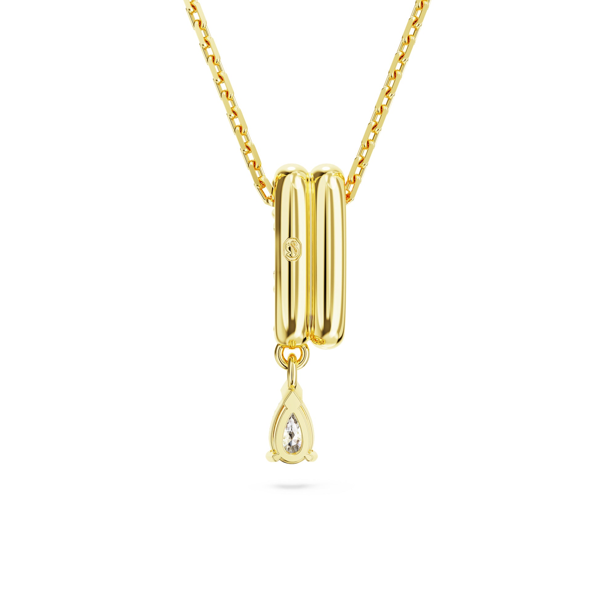 Swarovski Imber Pendant - Gold Tone-Plated - White Crystals