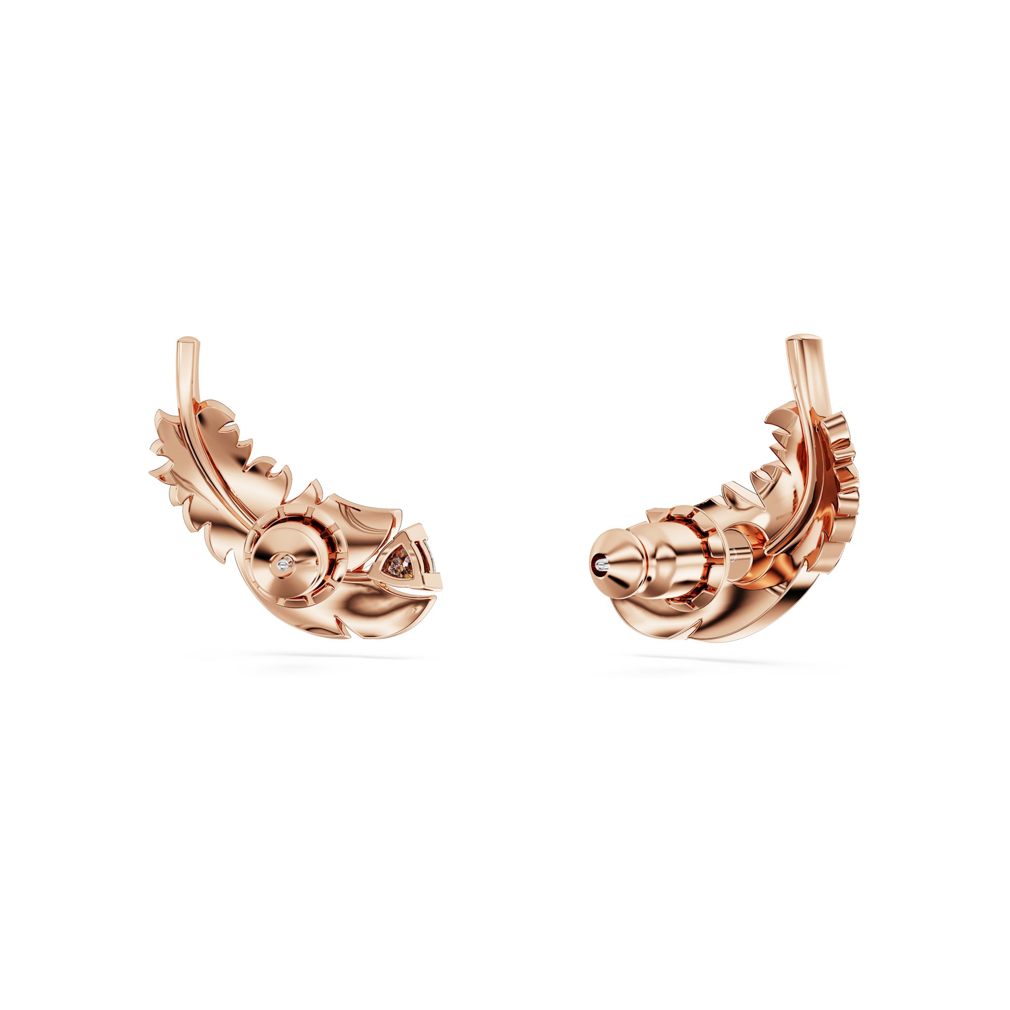 Swarovski Idyllia Stud Ergs,Feather,ROS/CRY Earrings