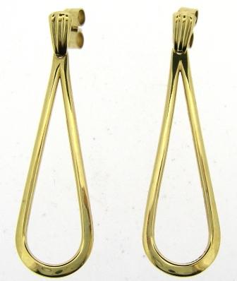 Vintage 9ct Yellow Gold Drop Earrings
