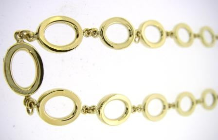 9ct Yellow Gold Oval Link Necklet
