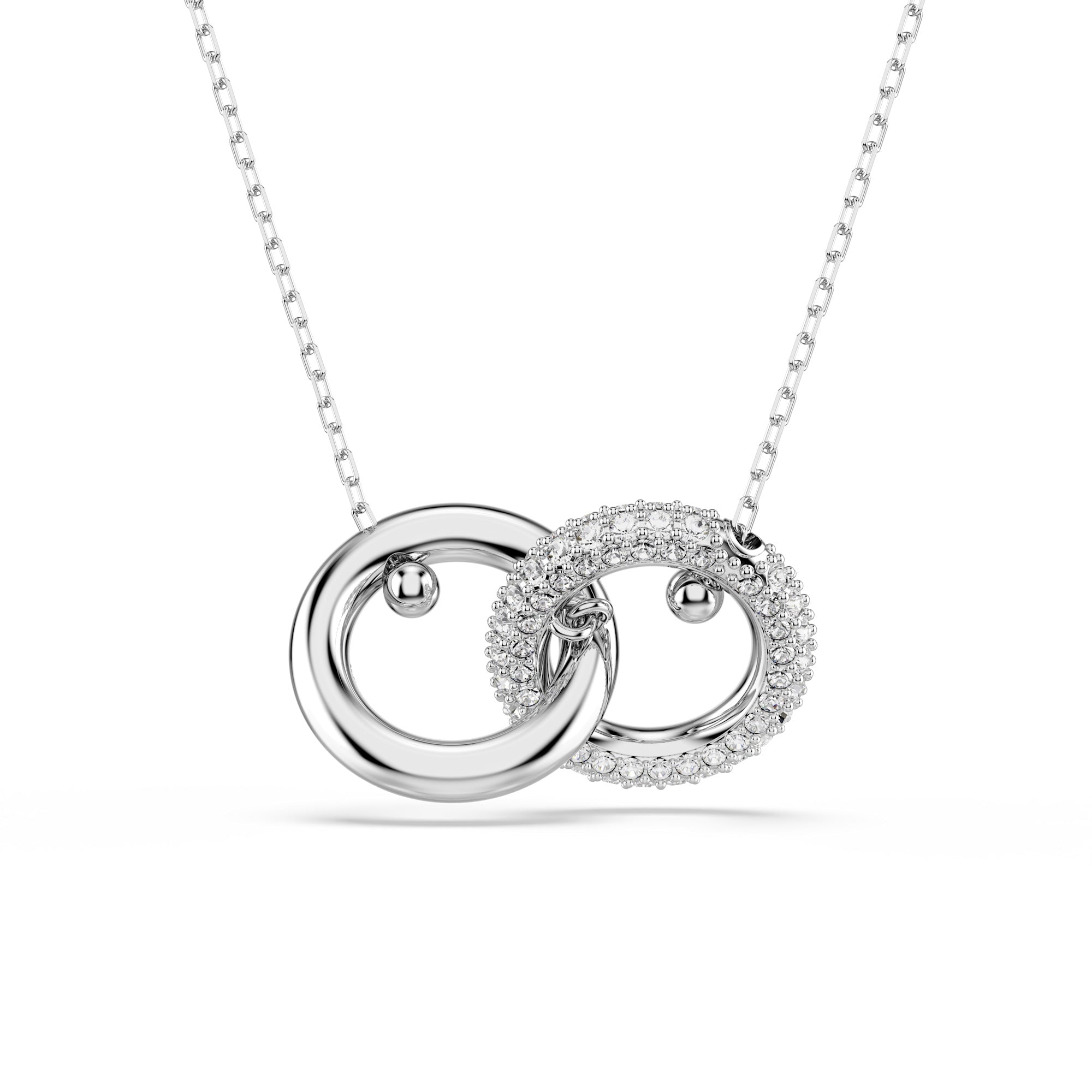Swarovski Dextera Pendant - Rhodium Plated