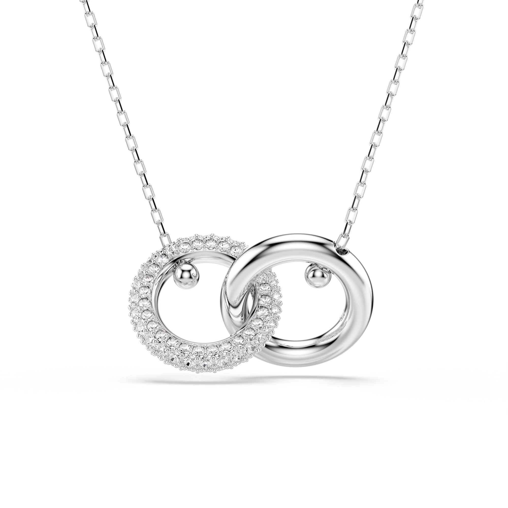 Swarovski Dextera Pendant - Rhodium Plated