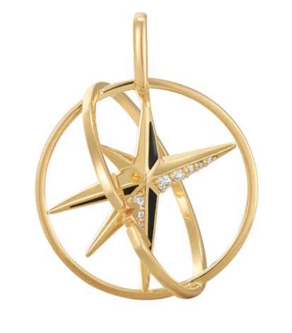 Ania Haie Silver and Yellow Gold Plated Star Circle Charm