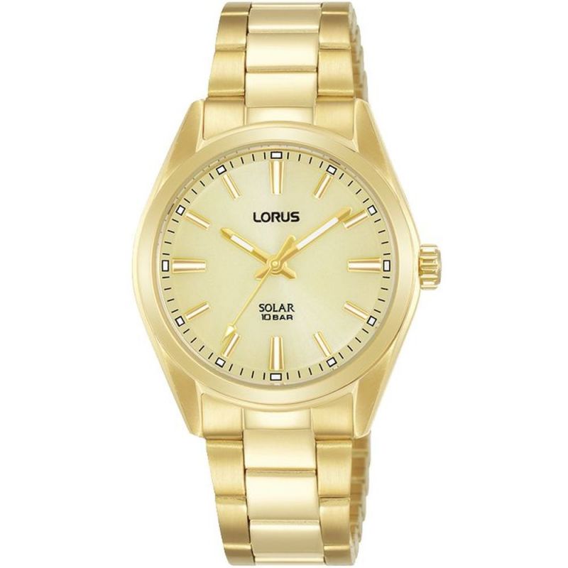 Lorus Ladies Solar Champagne watch Bracelet Watch