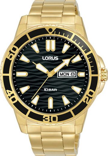 Lorus Mens Black 40 mm watch Bracelet