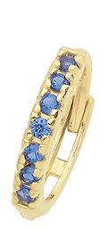 Charming 9ct Yellow Gold CZ Shamrock Earring