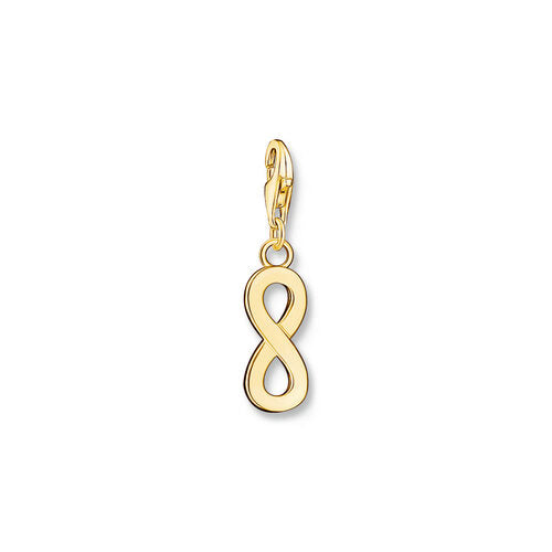 Thomas Sabo Sterling Silver Yellow Gold Plated Infinity Charm