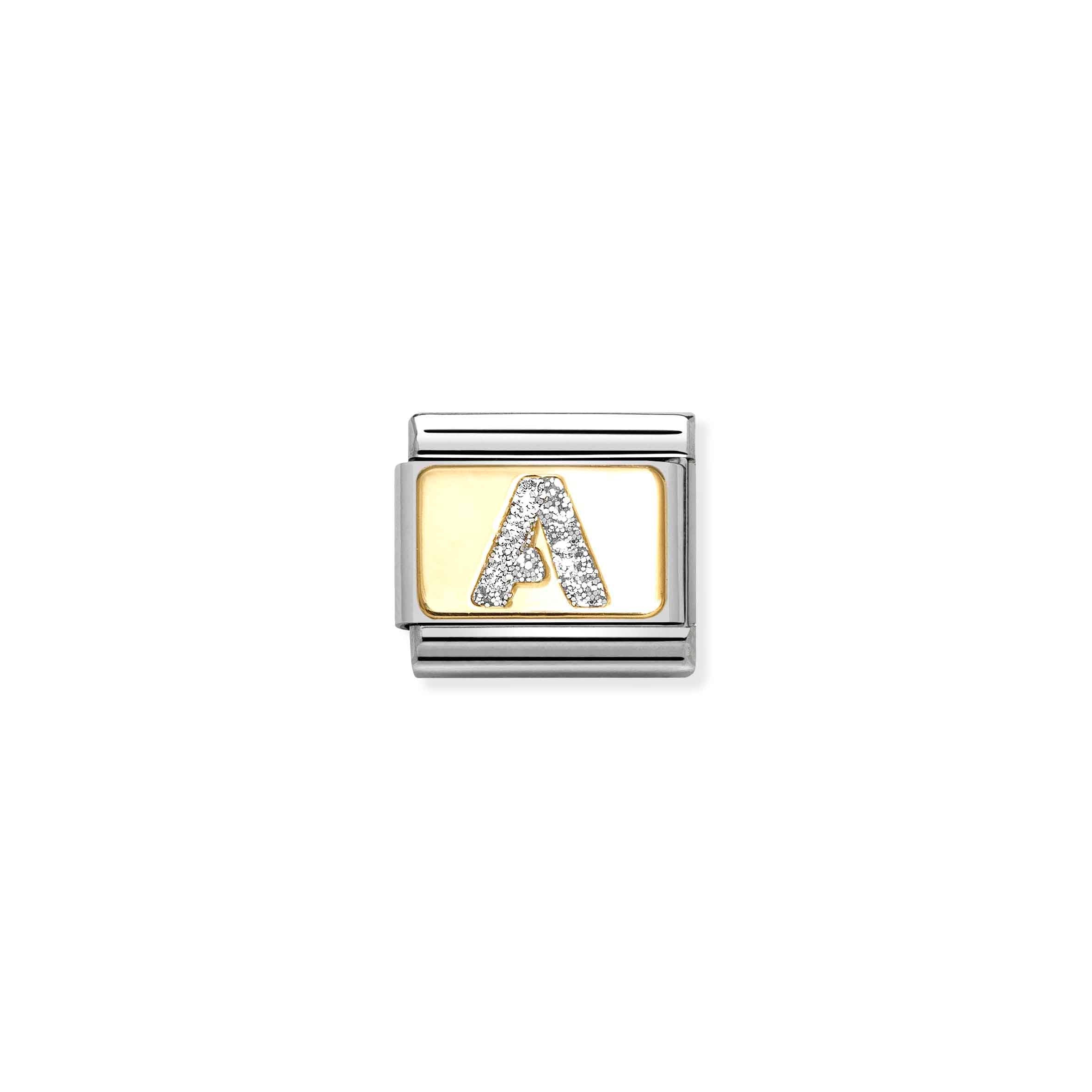 Nomination Composable Classic Glitter Letter 'A' Link