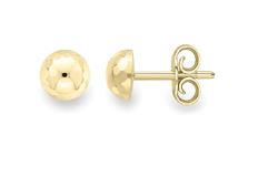 9ct Yellow Gold Smooth Knot Earrings