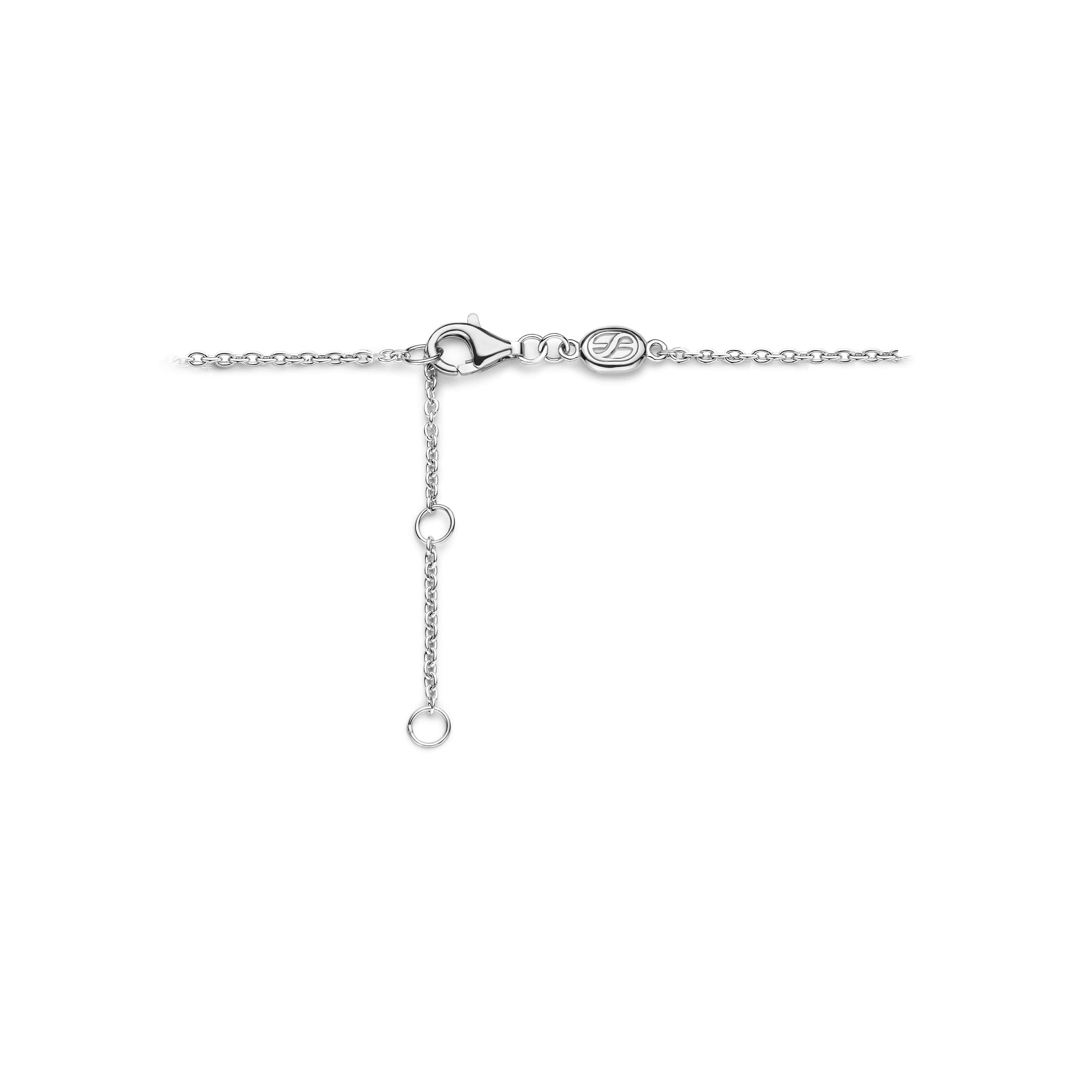 Ti Sento Sterling Silver & Yellow Gold Plated Cubic Zirconia Chain Bracelet
