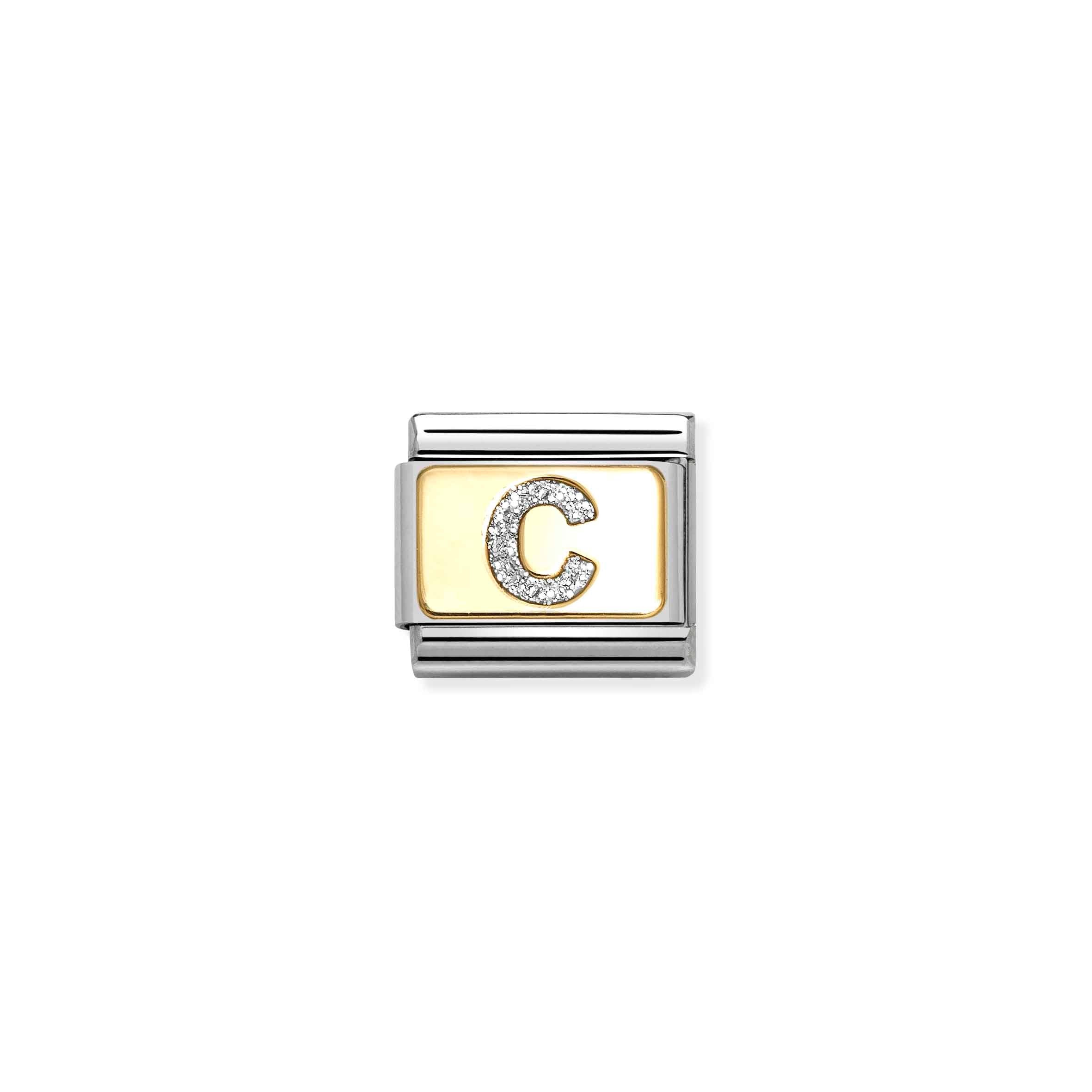 Nomination Composable Classic Glitter Letter 'C' Charm