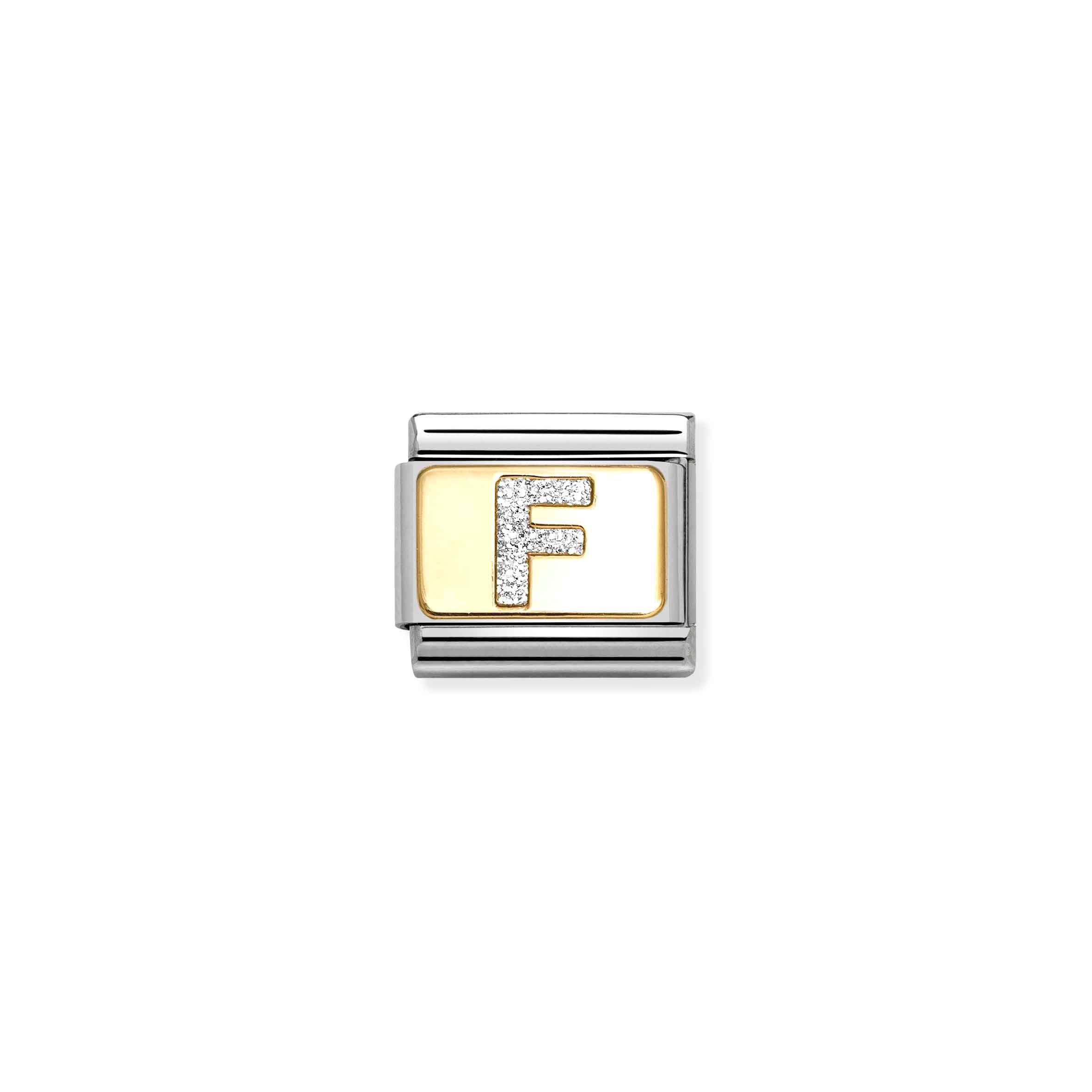 Nomination Composable Classic Glitter Letter 'F' Charm