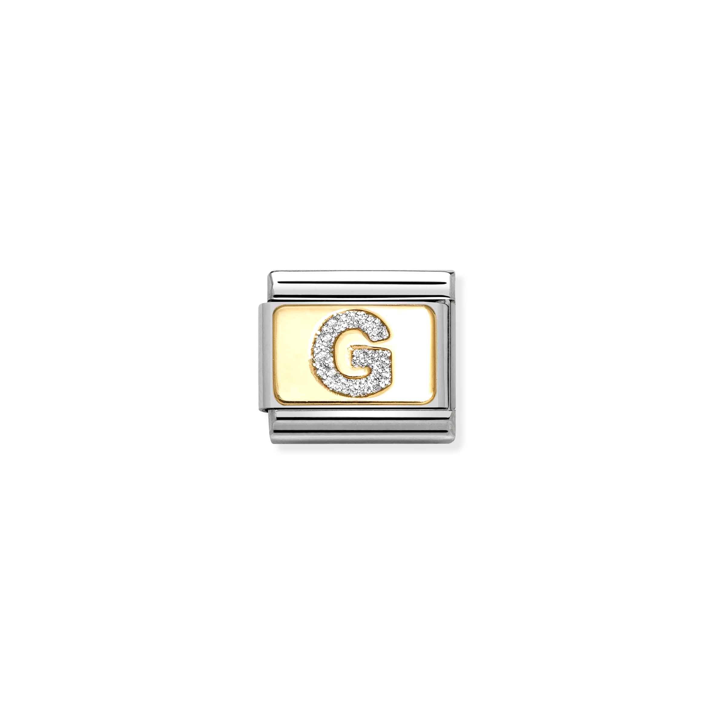 Nomination Composable Classic 'Glitter Letter' G Charm