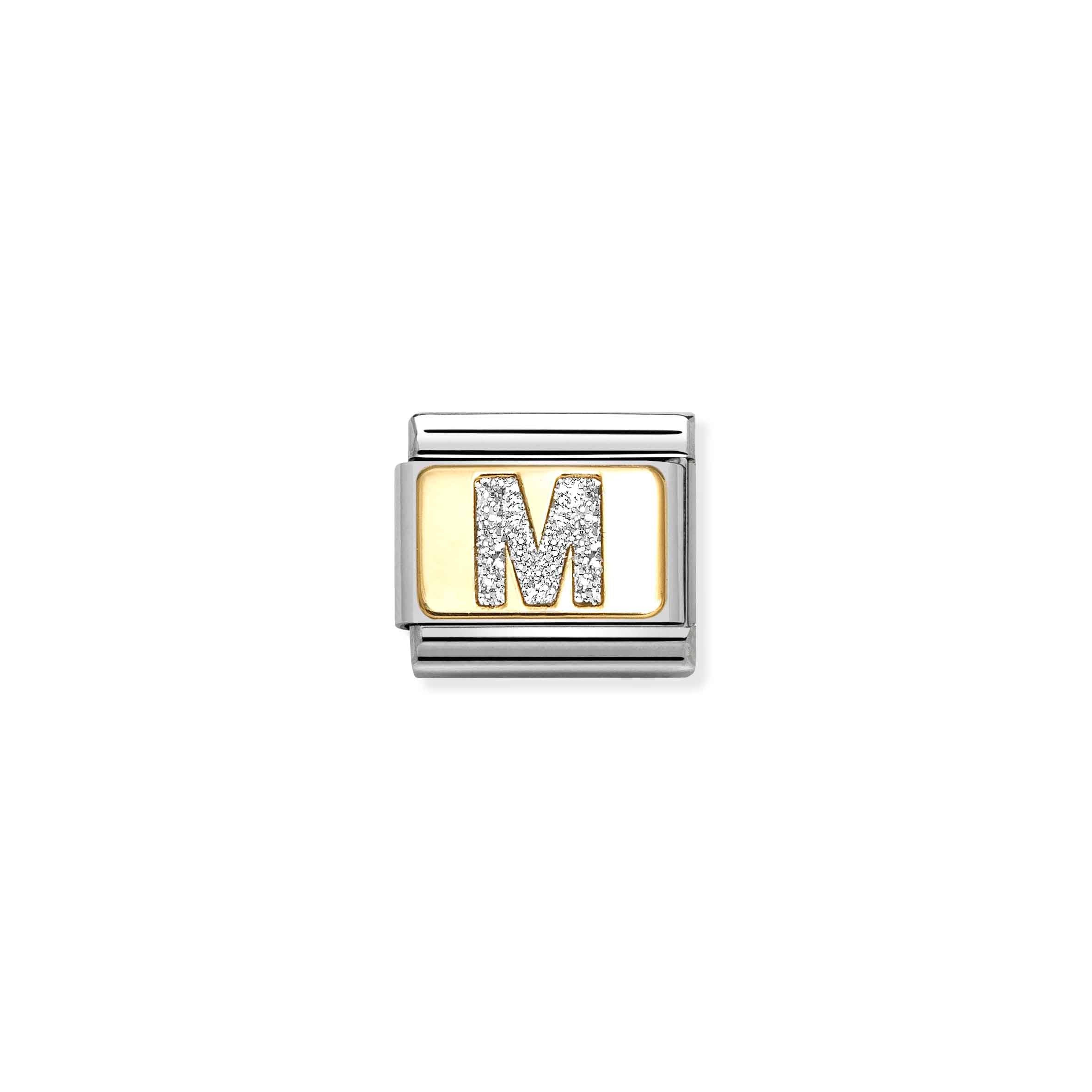Nomination Composable Classic Glitter Letter 'M' Charm