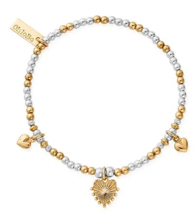 Sterling Silver & Gold Plated Everyday Love Bracelet