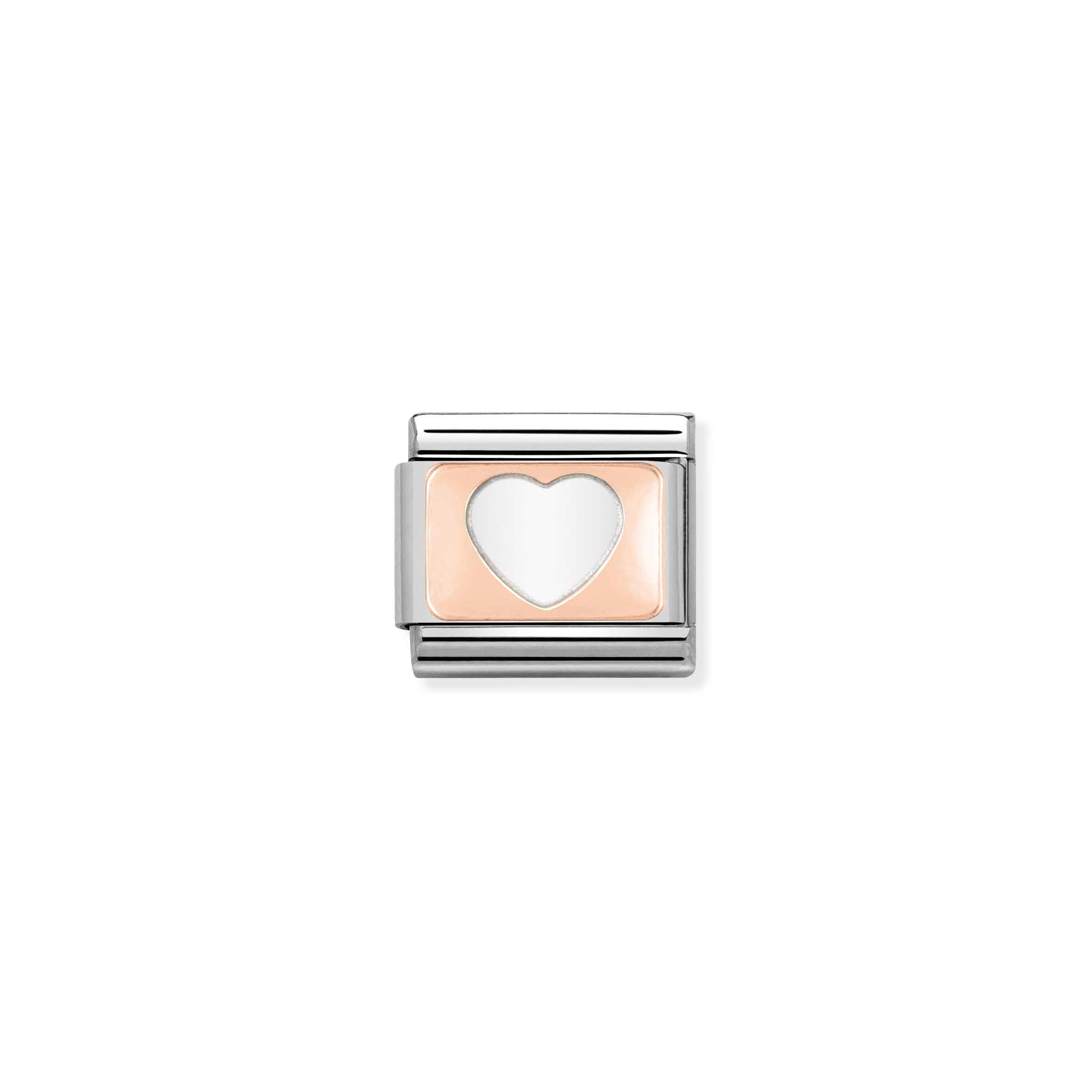 Nomination Composable Classic Rose Gold Heart Link