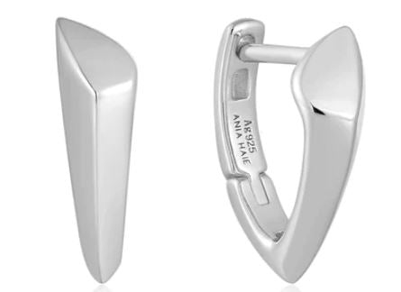 Ania Haie Silver Arrow Huggie Earrings 13mm