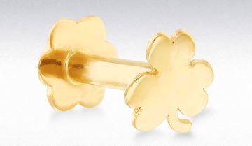 Dainty 9ct Yellow Gold Star Stud Earring