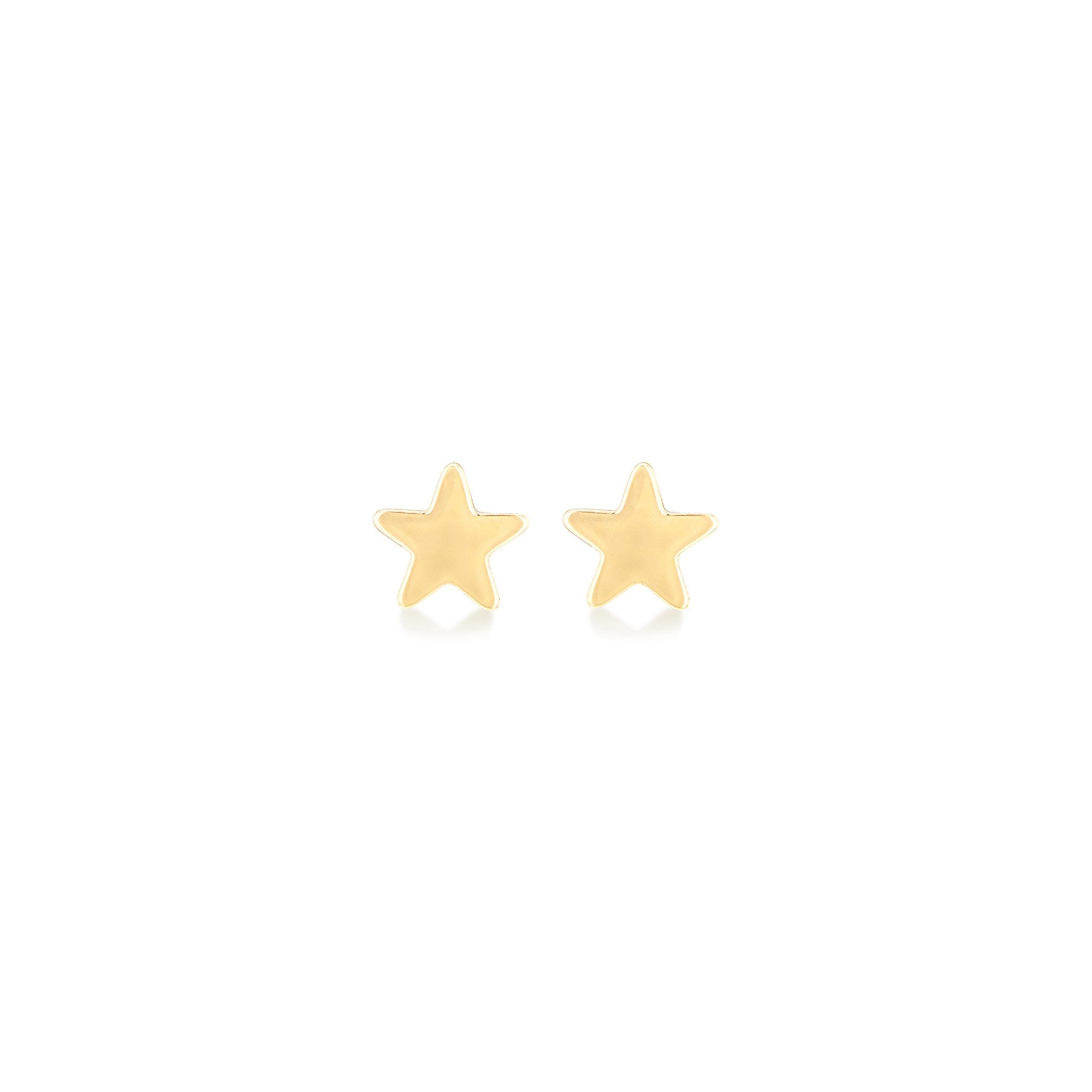 9ct Yellow Gold Star Stud Earring