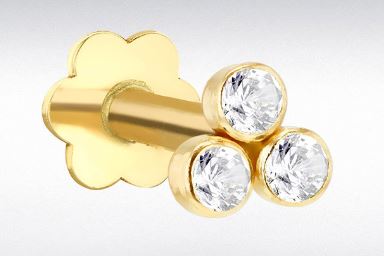 9ct Yellow Gold Single Twist Hoop Earring