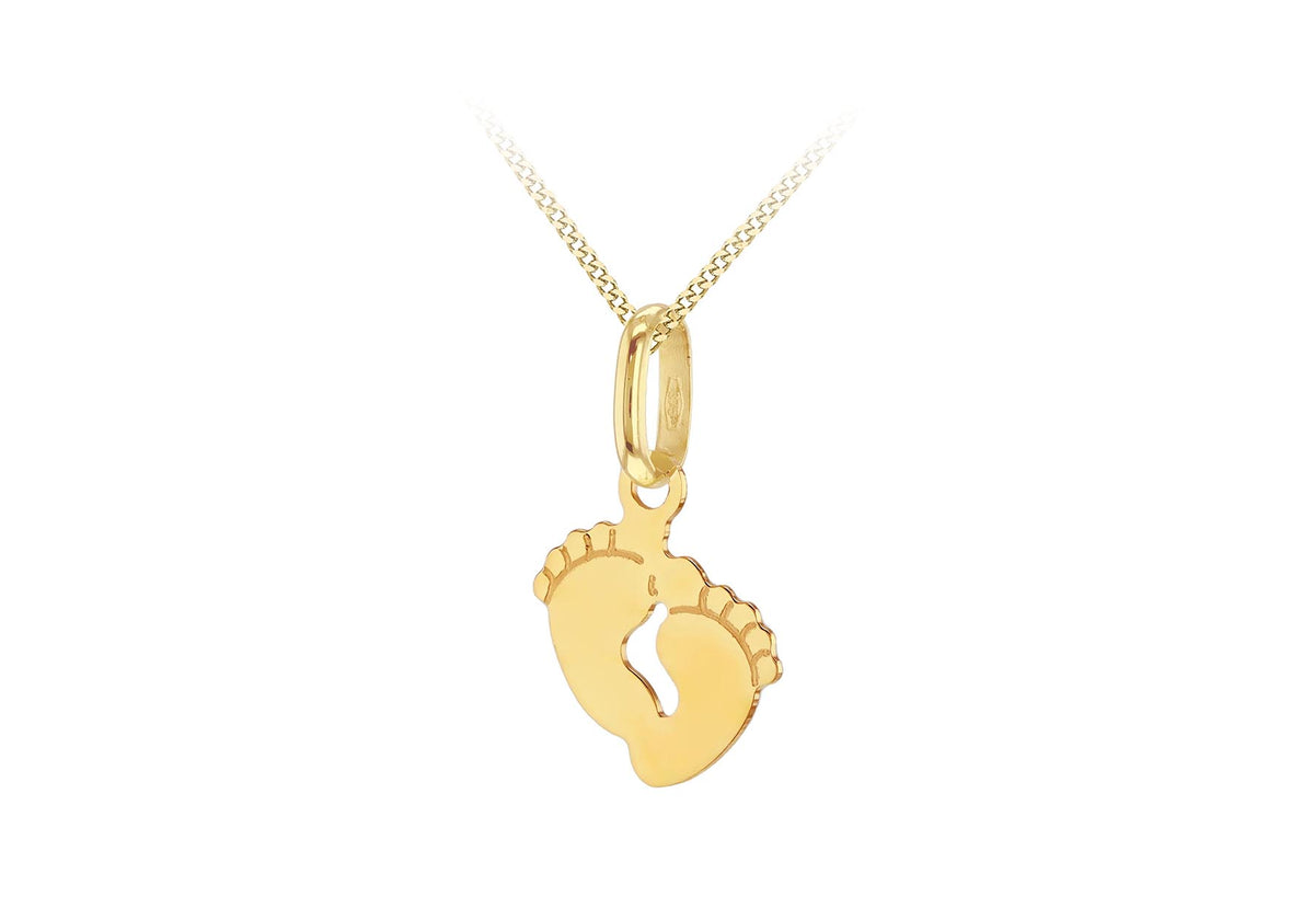 Forever Welded - 9ct Yellow Gold Baby Feet Charm