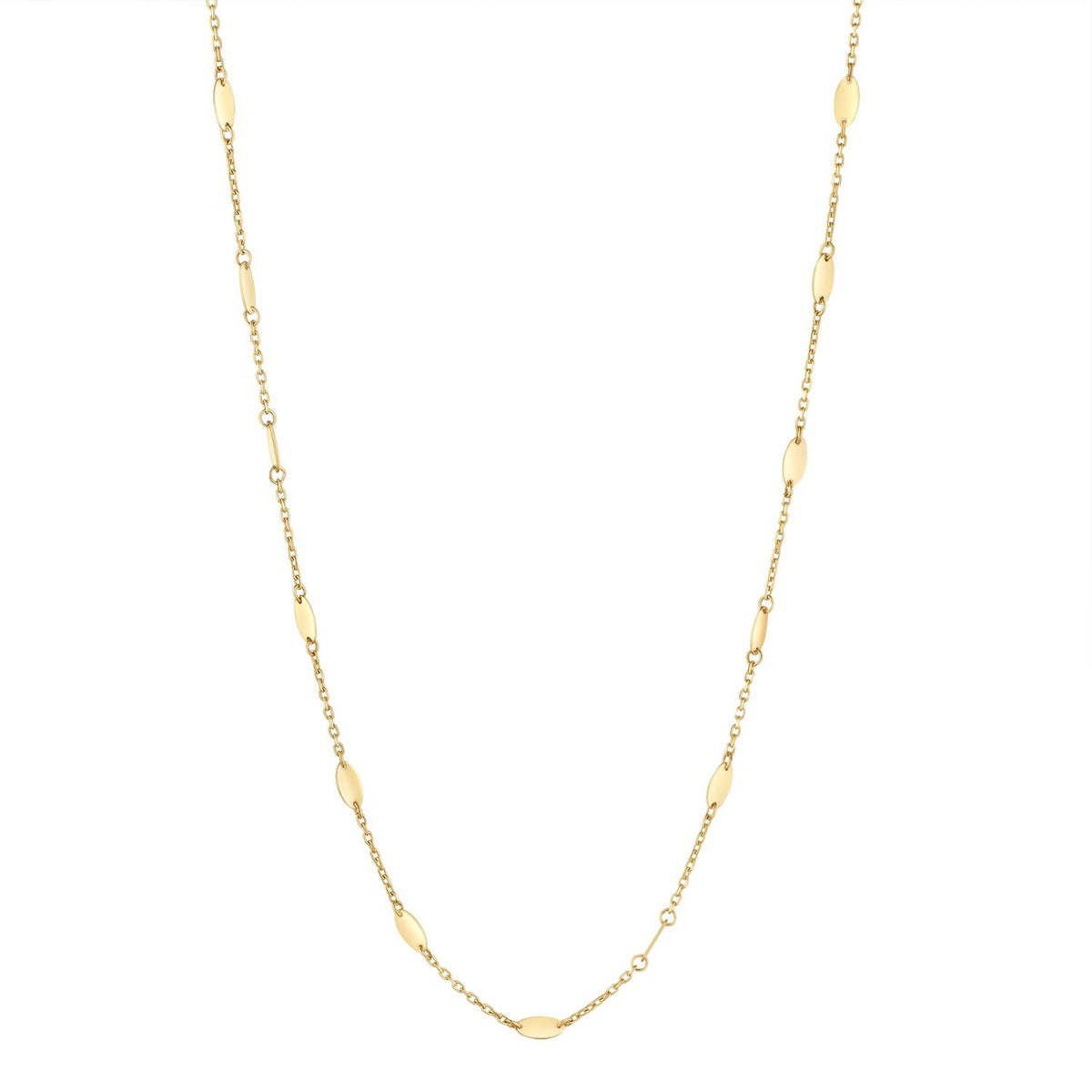 9ct Yellow Gold Multi-Oval Disc Chain