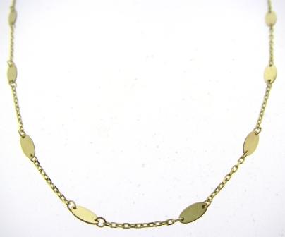 9ct Yellow Gold Multi-Oval Disc Chain
