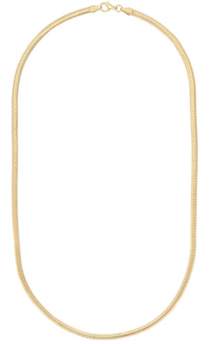 Elegant 10ct Yellow Gold Snake Chain Necklace