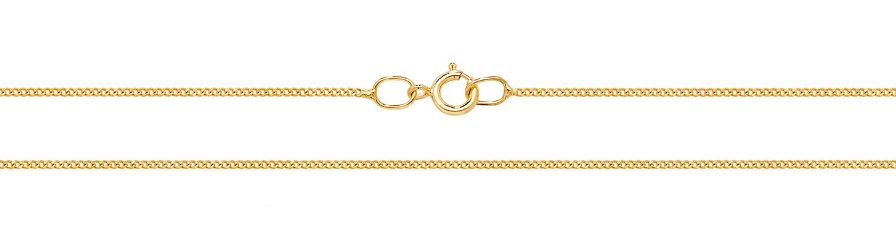 9ct Yellow Gold Fine Curb Chain