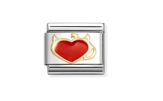 Nomination Composable Classic 'Love' Devil Heart Charm