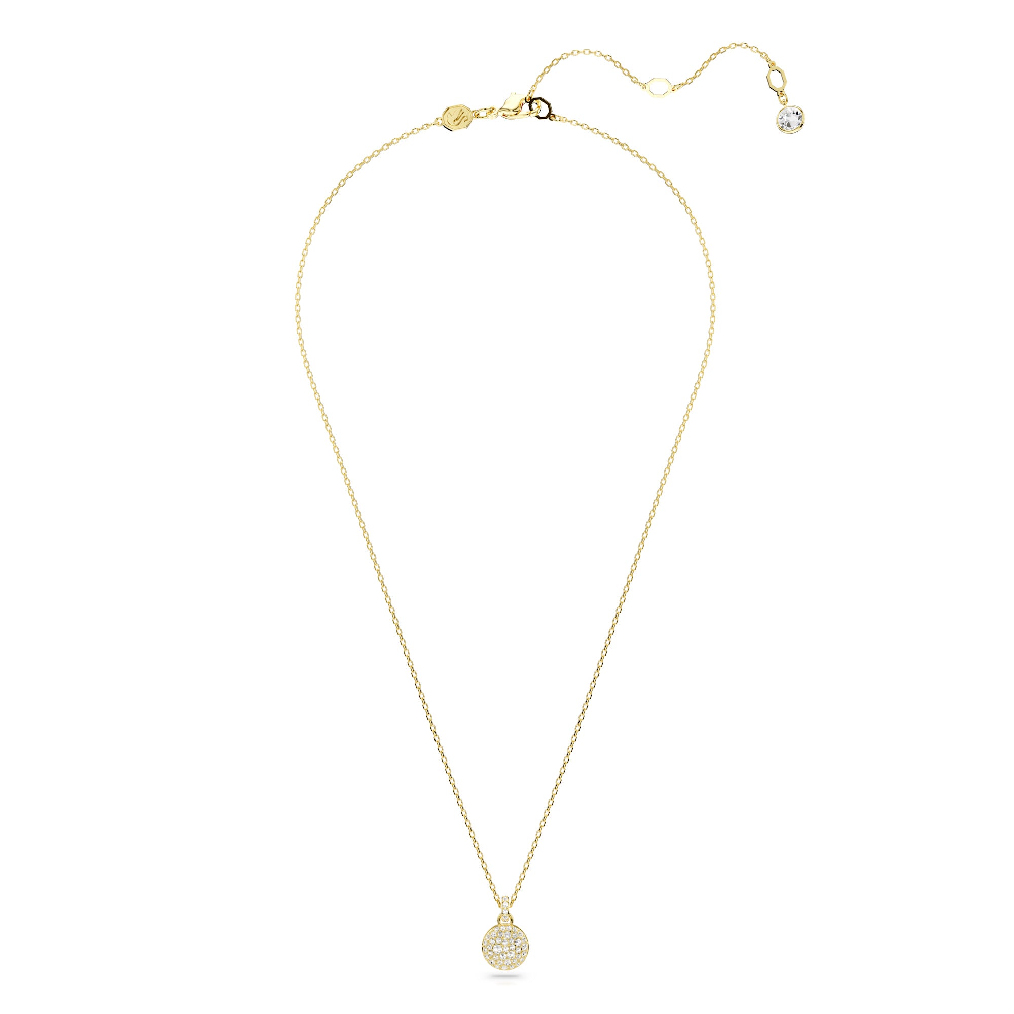 Swarovski Sublima Pendant - Gold Tone-Plated - White Crystals