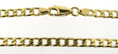 Vintage 18ct Yellow Gold Curb Link Chain 28'