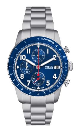 Fossil Mens Sport Tourer Chronograph Blue 42mm watch