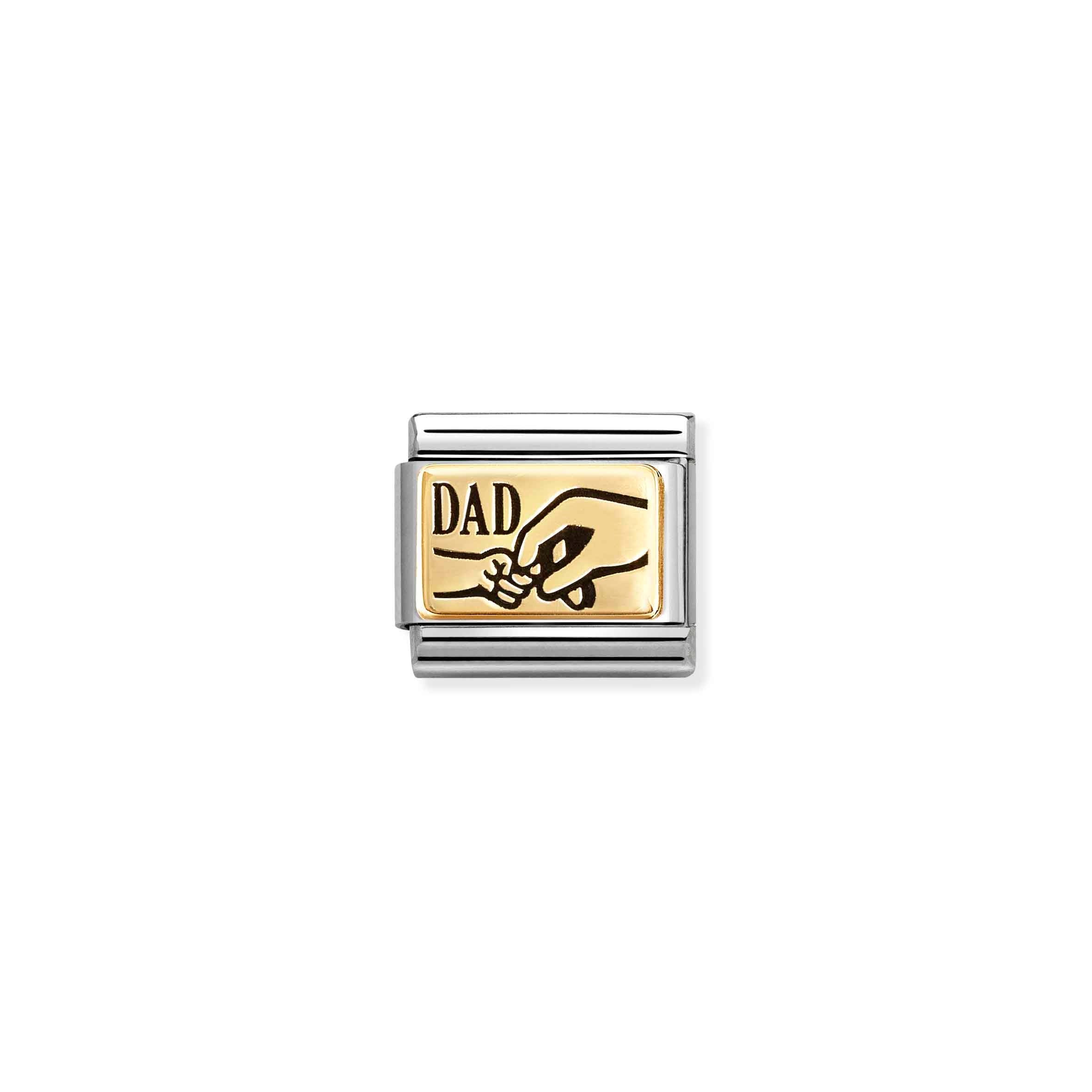 Nomination Composable Classic 'Dad Hand' Plate Charm