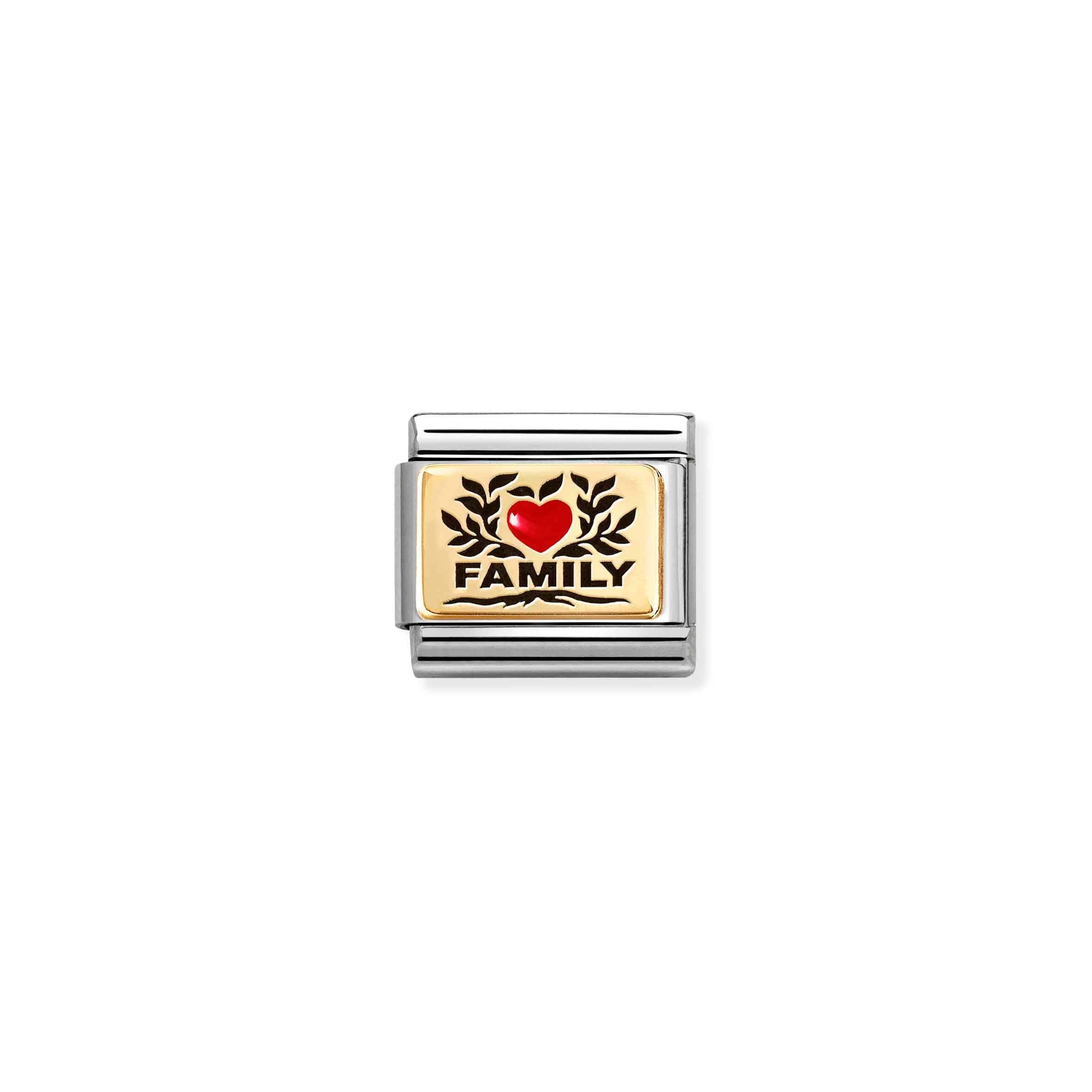 Nomination Composable Classic Family Red Heart Charm