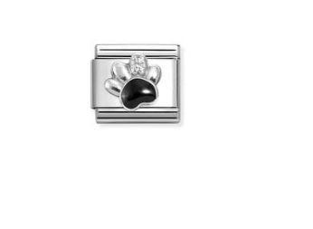 Nomination Composable Classic Black Paw Link