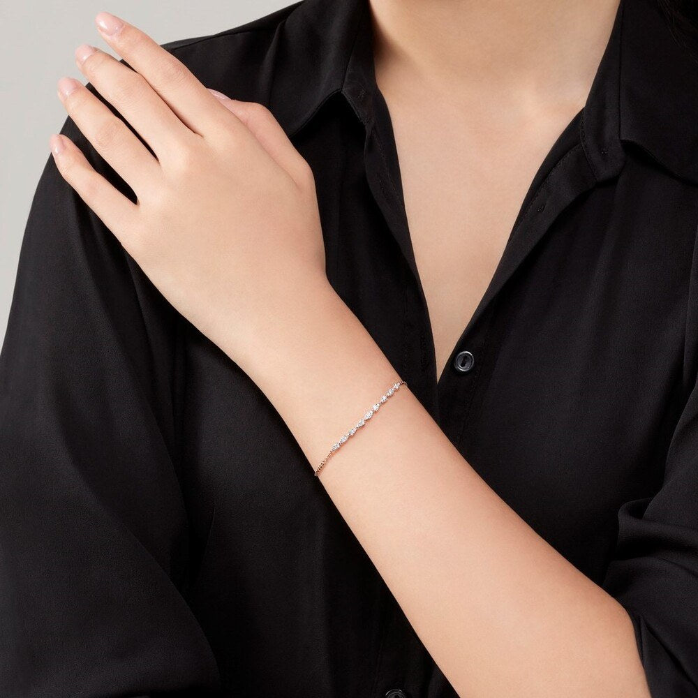 Hearts On Fire 18ct Yellow Gold 0.43ct Aerial Dewdrop Bracelet