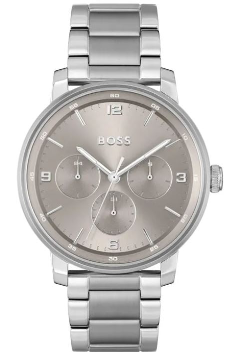 BOSS Mens Contender Multi-function Warm Grey 44 mm Watch Bracelet