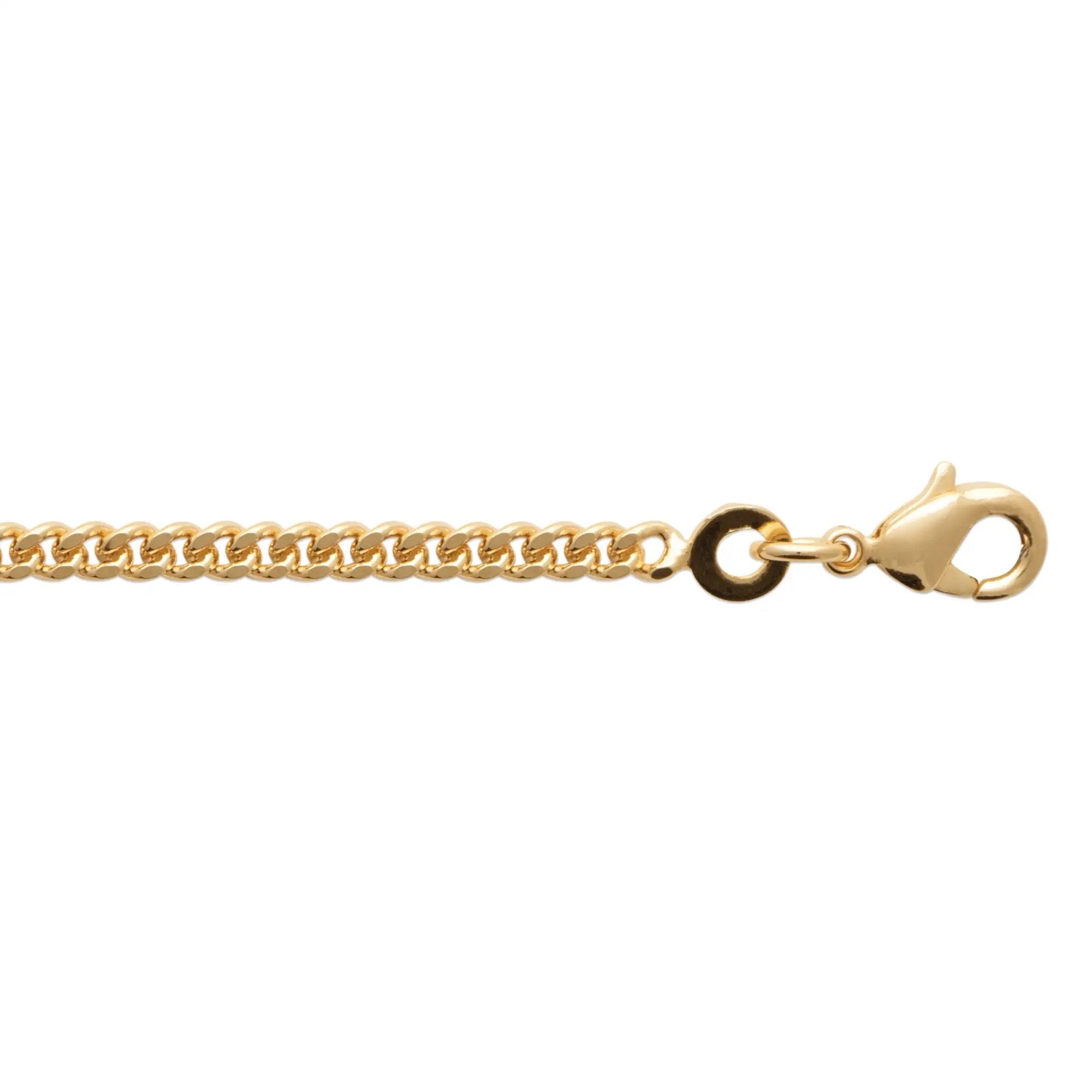 Burren - Curb Your Enthusiasm, Yellow Gold Plated Curb Chain 18'